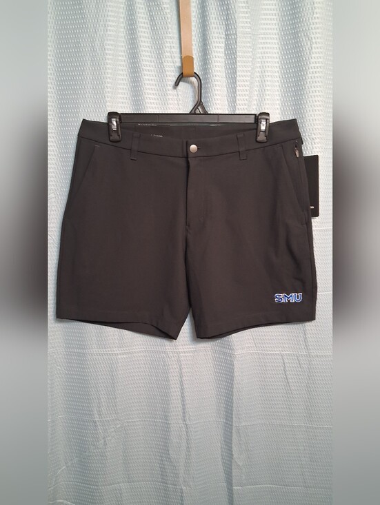 lululemon athletica Other - Lululemon SMU Embroidered Black Athletic Shorts